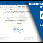 Cómo insertar una firma en Word para enviar por E-mail, Imprimir o insertar en PDF